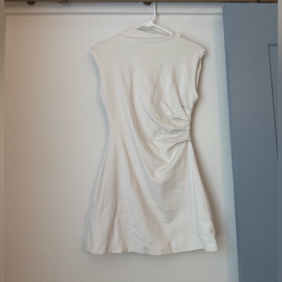 H&M Draped Asymmetrical White Dress- Small - Picture 5 of 10